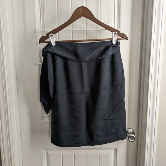 Vetta Capsule Wardrobe Wrap Skirt Skort (missing shorts) Women's XS Grey Black - Picture 5 of 10